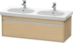 Duravit Waschtischunterschrank Ketho wandhängend, Farbe Ei Natur, 1 Auszug, B: 115 cm, T: 45,5 cm, H: 41 cm - Bild 1