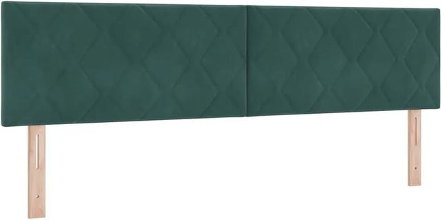 vidaXL Kopfteil aus Samt in Dunkelgrün mit geometrischem Design, Breite: 180 cm - Bild 1