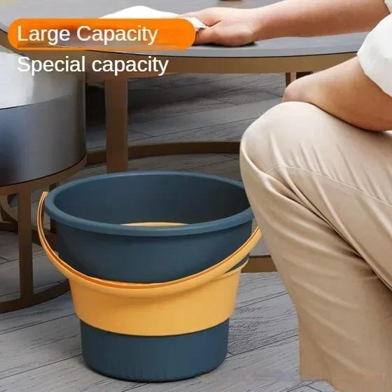 Faltbarer Silikon Eimer für Outdoor, Angeln und Autowäsche, 5L oder 10L, Quadratisch - Bild 4