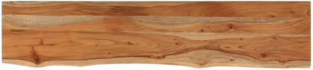 vidaXL Tischplatte aus Akazien-Massivholz in Braun mit Naturkante, B/T/H: 140 x 30 x 2,5 cm - Bild 1