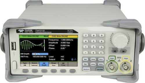 Teledyne LeCroy T3AFG120 Funktionsgenerator grau, 2-Kanal, netzbetrieben, 0,000001 Hz - 120 MHz, Arbiträr, Dreieck, Puls, Rauschen, Rechteck - Bild 1