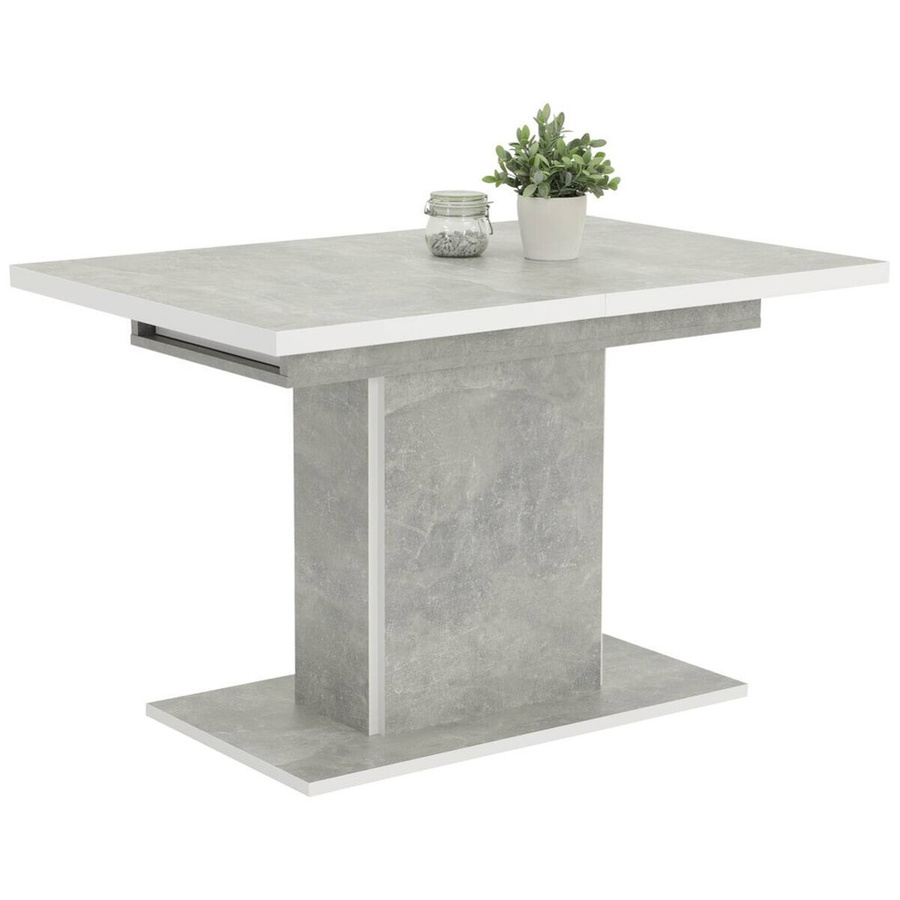 Essgruppe Donau I von Hela in Grau aus Beton und Holzwerkstoff mit modernem Design, B/H/T: 160 x 76 x 80 cm - Bild 2