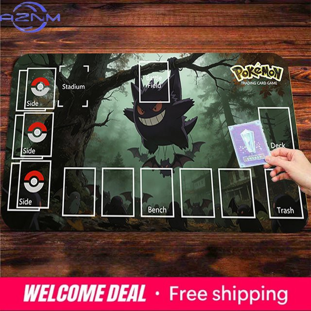 Pokémon Gengar Hängende Baumschaukel Spielmatte, Rutschfeste Sammelkartenspiel-Matte - Bild 1