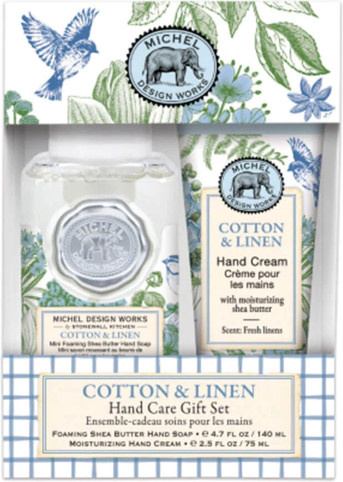 Michel Design Works Handpflegeset Cotton & Linen, Handcreme 75ml & Schaumseife 140ml - Bild 1