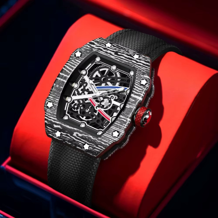 STARPERISH Armbanduhr, Quarz, Tonneau, Schwarz, Herren - Bild 2
