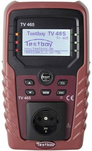 Testboy TV 465 PRO Gerätetester nach VDE-Norm 0701-0702 in Rot - Bild 1
