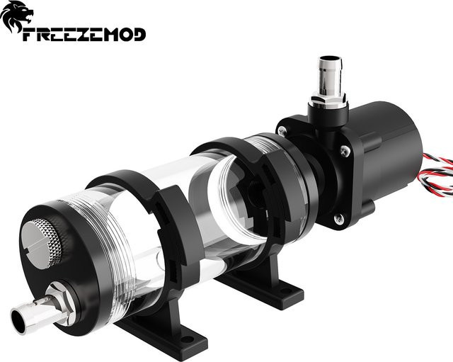 FREEZEMOD PUB-SC600-Y Integrierte Pumpen-Reservoir-Kombination für PC-Wasserkühlung, 600L/H Förderleistung, 4m Förderhöhe, 12V-24V - Bild 1