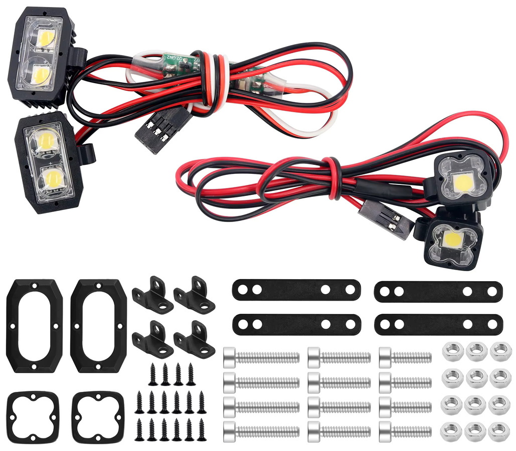 OGRC Crawler Auto Licht, RC LED-Leuchten, RC Scheinwerfer, 1:10, Zubehör - Bild 3