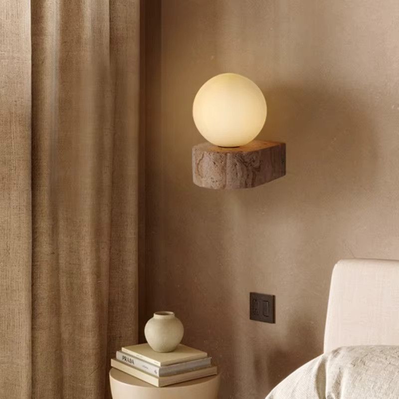 Claeted Wandleuchte im Wabi Sabi Stil in Gelb für Wohnzimmer und Schlafzimmer - Bild 2