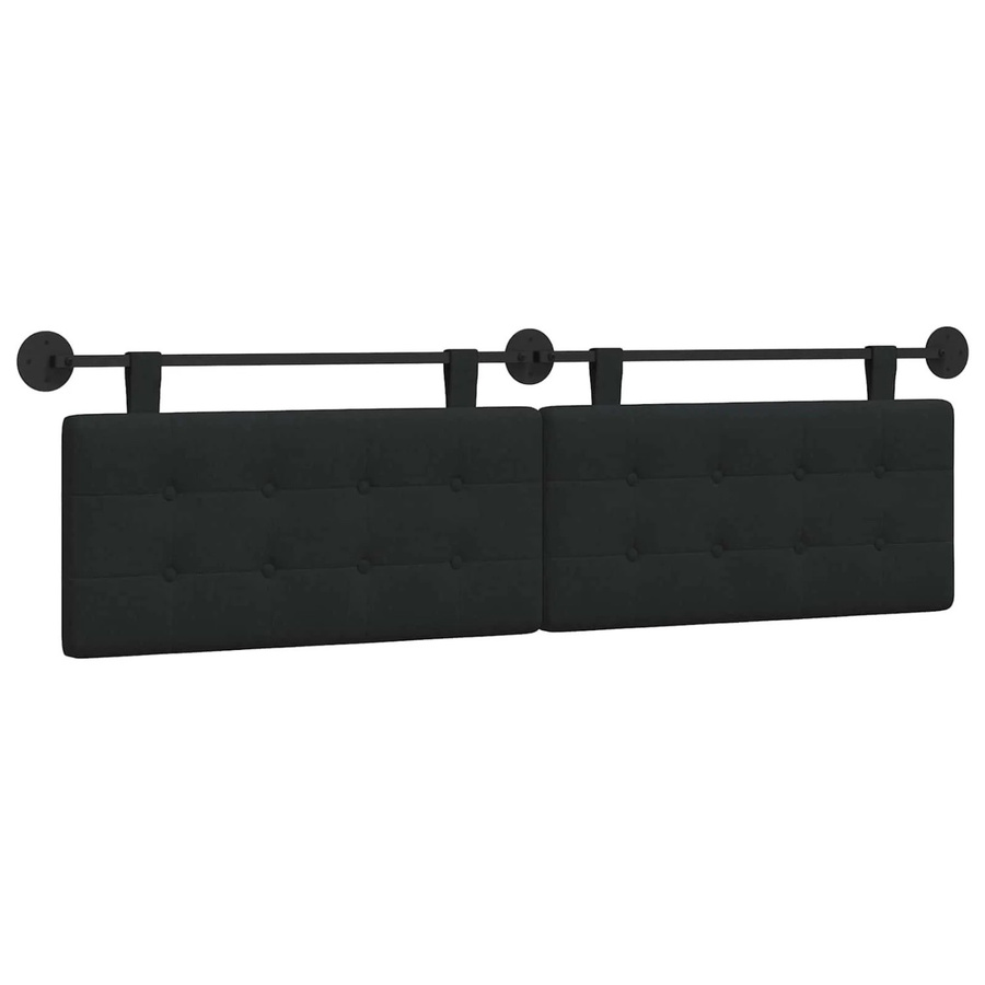 vidaXL Wandmontierte Hängeschaukel in Schwarz, B/H/T: 170 x 55 x 5 cm - Bild 2
