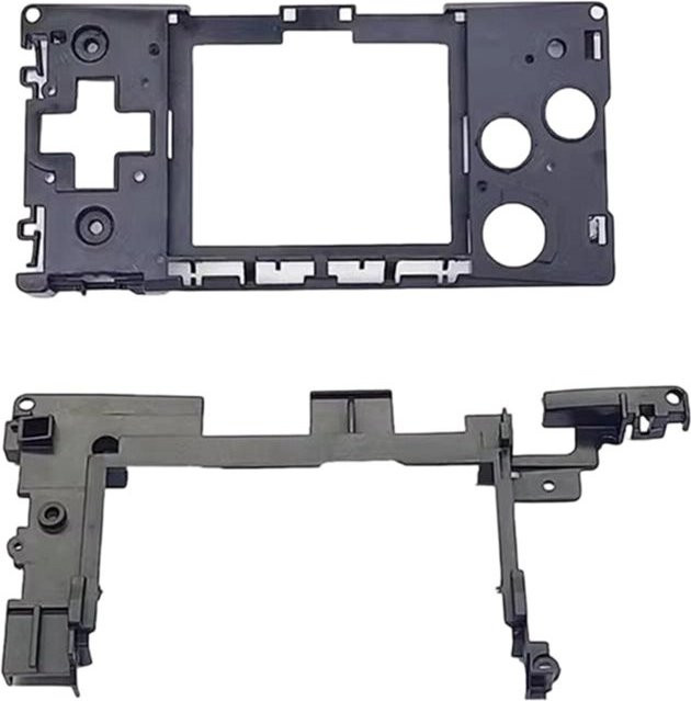 ABGN Ersatzrahmen für Game Boy Micro A0NB in Schwarz für die tragbare Aufbewahrung und den Ständer deiner Retro-Spielekonsole - Bild 1