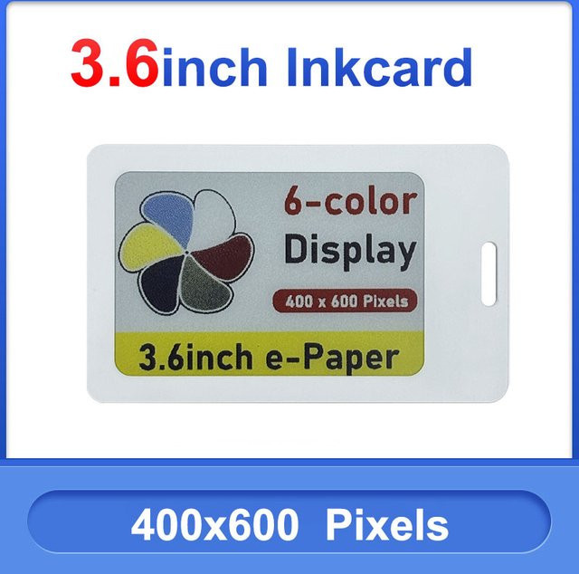 Holyiot 6-Farben ESL Elektronisches Preisschild mit E-Ink-Display, 180 Grad Betrachtungswinkel, Bluetooth Low Energy und QI-Ladeunterstützung, Weiß/Mehrfarbig - Bild 1