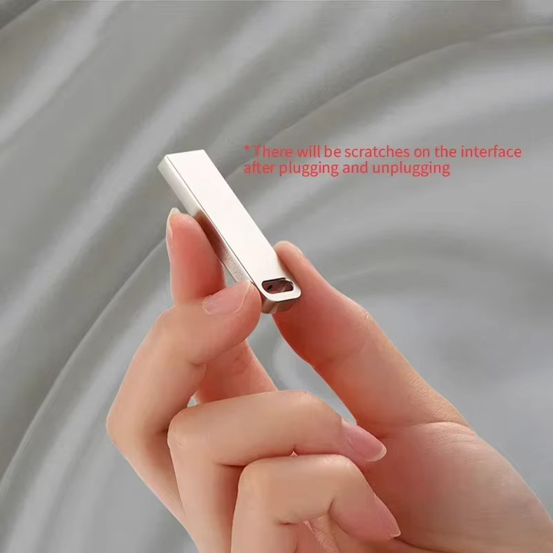 Hochgeschwindigkeits Metall USB 3.0 Stick in Silber mit verschiedenen Speicherkapazitäten von 128GB bis 2TB - Bild 3