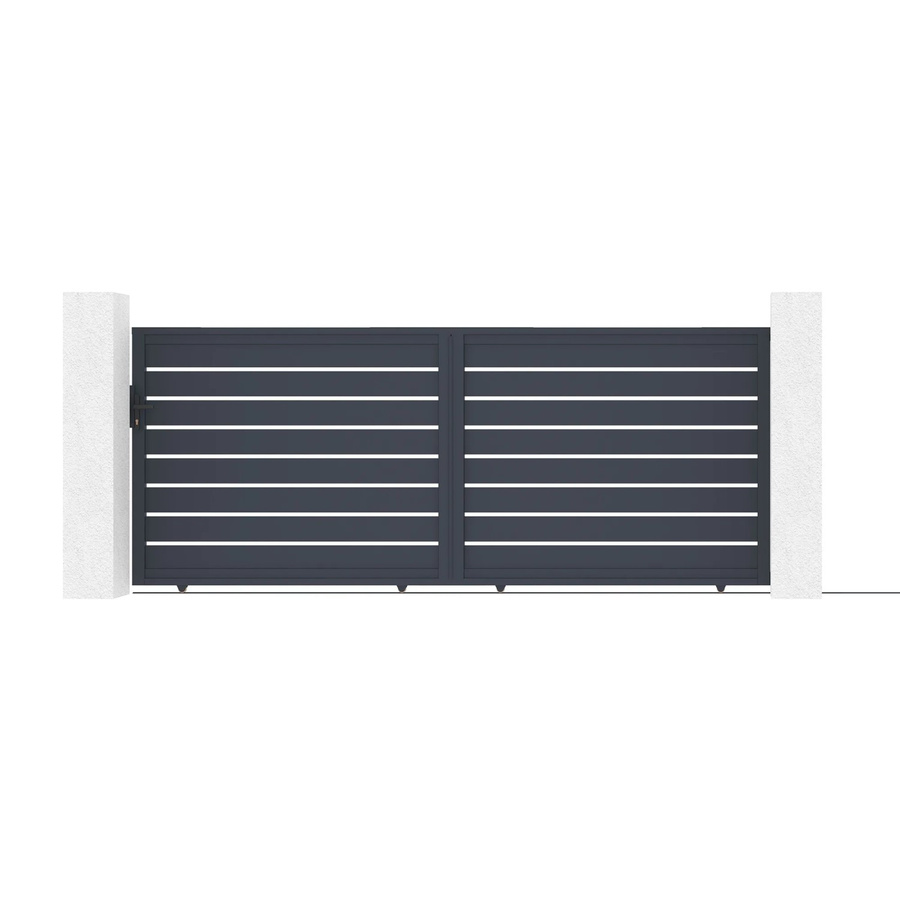 Casanoov Elektrisches Schiebetor Vogel aus Aluminium mit Schiebetorantrieb Ranger C300 in Anthrazit und Grau, B: 400 cm, H: 160 cm - Bild 2