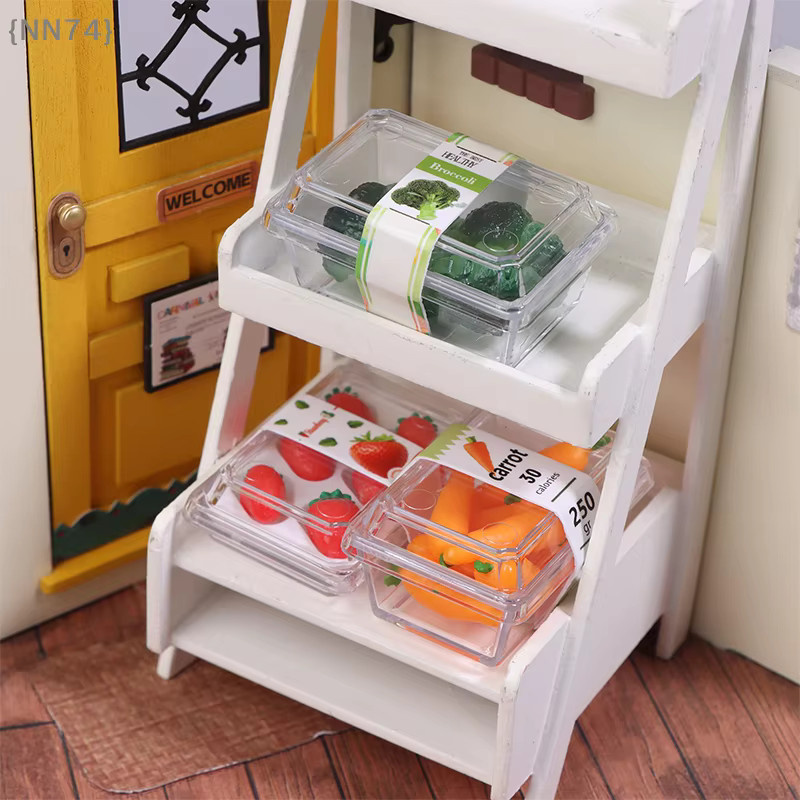 JETTING Mini-Supermarkt-Gemüse- und Obst-Set, Puppenhaus-Dekorationszubehör - Bild 3