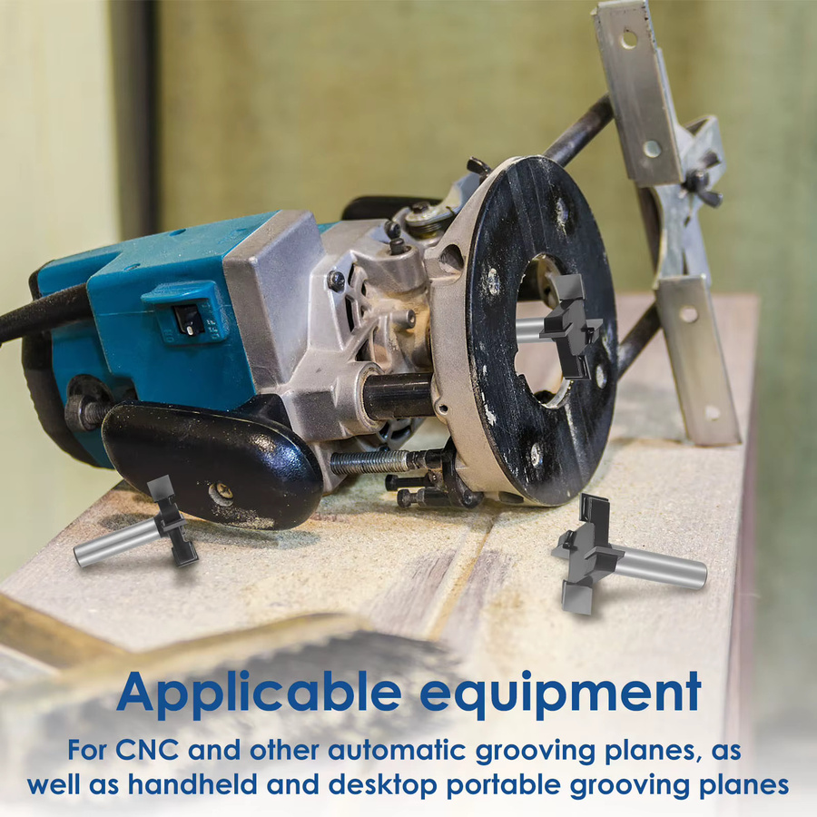 Toorise CNC Spoilboard Surfacing Router Bit mit 1/2 Zoll Schaft und 2 Zoll Schneidbreite in Silber aus Hartmetall - Bild 4