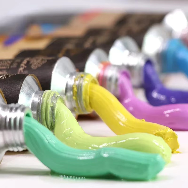 Professionelles Ölfarben-Set für Anfänger und Künstler, 48 Farben in Grau und Multicolour, 50 ml pro Tube - Bild 1