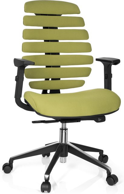 hjh OFFICE Profi Bürostuhl ERGO LINE II mit Armlehnen aus Stoff - Bild 1
