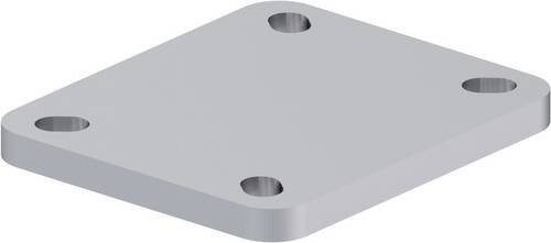 Blickle APS1-08 Adapterplatte in Silber und Blau aus Stahl - Bild 1