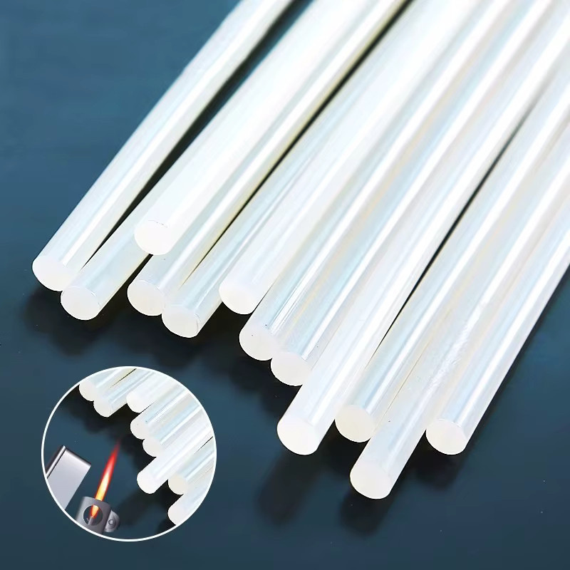 10 Stück transparente Heißklebestifte für DIY und Kunsthandwerk, Durchmesser: 7 mm, Länge: 100 mm - Bild 2