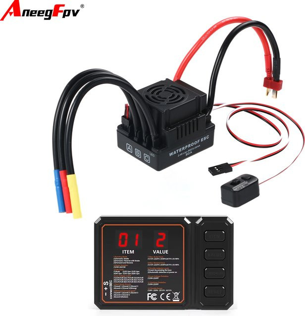 Aneegfpv RC 120A Brushless ESC Elektrischer Geschwindigkeitsregler, 1:8 - Bild 1