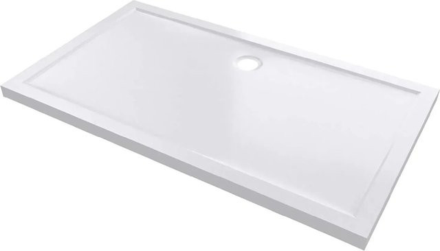 Aurlane Duschwanne Pure Rechteck aus Acryl in Weiß, B/T: 140 x 90 cm - Bild 1
