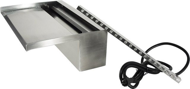 Ubbink Niagara 30 LED Wall Wasserfall aus Edelstahl Inox 316L mit 20 LEDs und Trafo 12 V - Bild 2