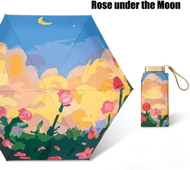 Yiran bag Fünffach faltbarer Sonnenschirm mit UV-Schutz aus Polyester in Multicolour - Bild 1
