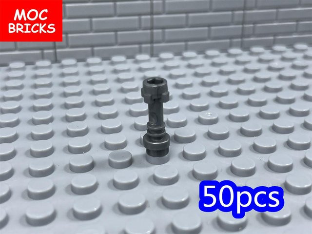 Yiran toy MOC Steine Waffe 577 15556 23306 64567 Griff Gerade, Konstruktionsbausteine, 50-teiliges Set, dunkelgrau, ab 12 Jahre - Bild 1