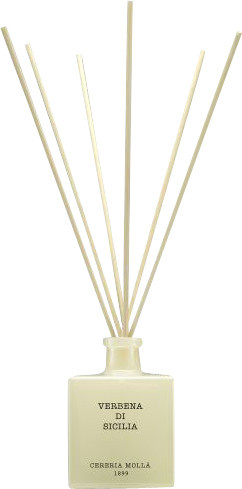 Cereria Molla Reed Diffuser Verbena di Sicilia mit Glasflasche in Weiß - Bild 1