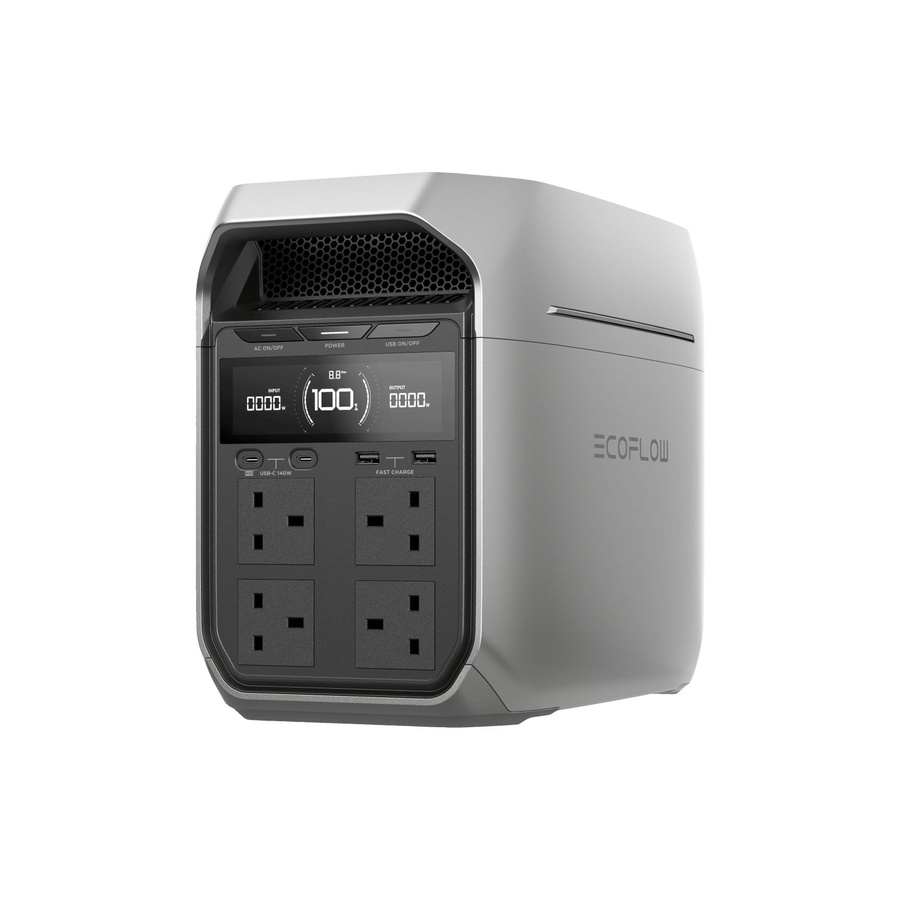 EcoFlow DELTA 3 PLUS Tragbare Powerstation in Silber und Grau mit 1024 Wh - Bild 2