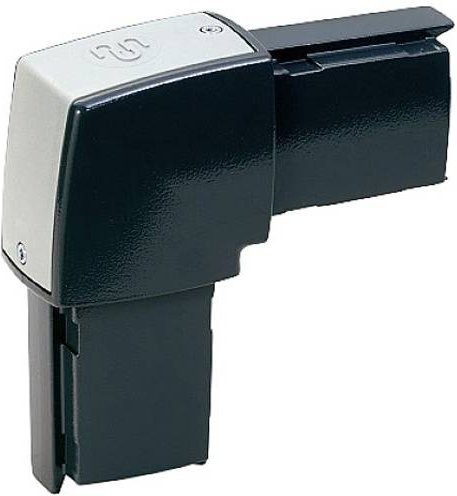 BERNSTEIN Winkel aus Aluminium in Schwarz, L x B x H: 19,5 x 7,0 x 19,5 cm - Bild 1
