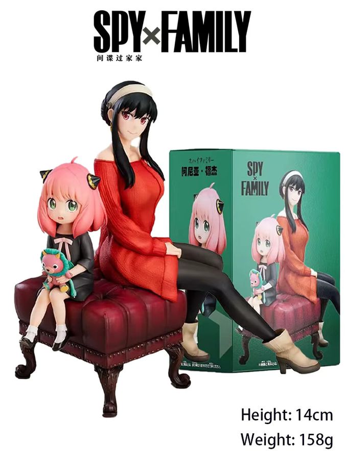 Bandai SPY×FAMILY Anime Figur Anya Forger und Yor Forger aus PVC, Multicolor, Höhe: 15 cm - Bild 4