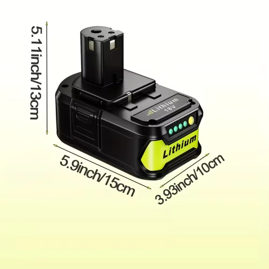 Ryobi ONE+ Hochleistungs-Lithium-Ionen-Akku 18V 8,0Ah mit geringer Selbstentladung für alle ONE+ Werkzeuge P104 P107 P108 RB18L50 RB18L20 - Bild 3
