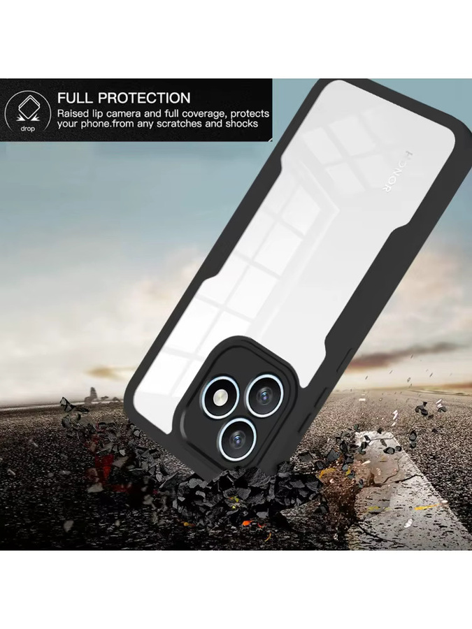 Transparente 360° Vollschutz Panzer-Handyhülle für Honor Magic 8 Pro 7 Lite X8D X9D X7D X6C 400 Pro Lite Sturzsichere Rückabdeckung in Grün - Bild 6