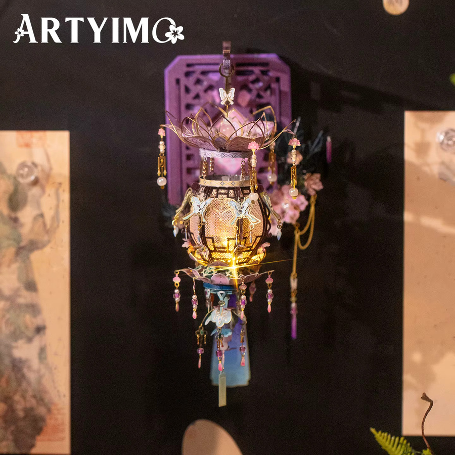 MU Schmetterling Schatten-Laterne, 3D Metall-Puzzle, DIY Bausatz - Bild 3