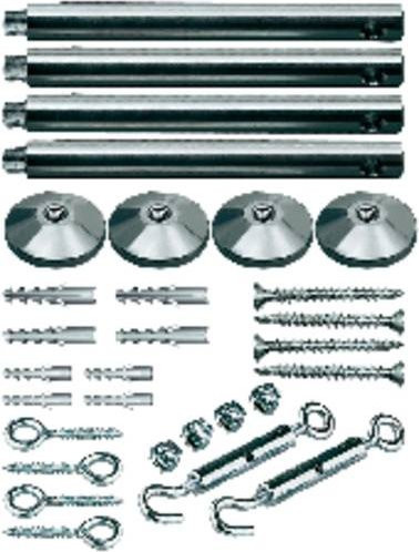 Paulmann Niedervolt-Seilsystem-Komponente Spann-Montageset in Chrom - Bild 1