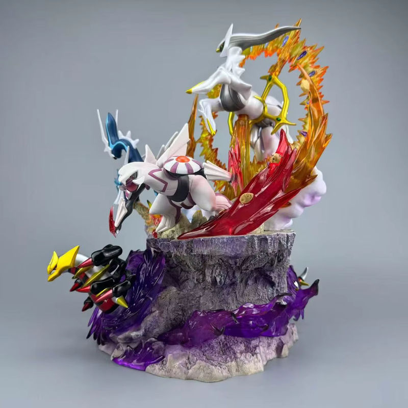 Pokemon Four Legendary Beasts Set Figur mit Licht, mehrfarbiges Anime Deko-Ornament aus Kunstharz, Höhe: 37 cm - Bild 4
