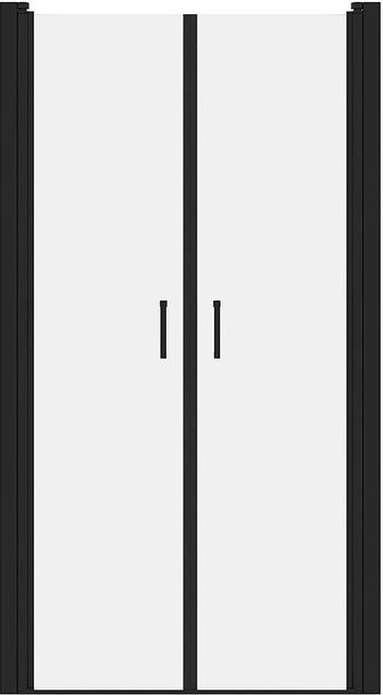 Vente-unique Duschtür Sarasota Schwarz Breite: 90 cm - Bild 1