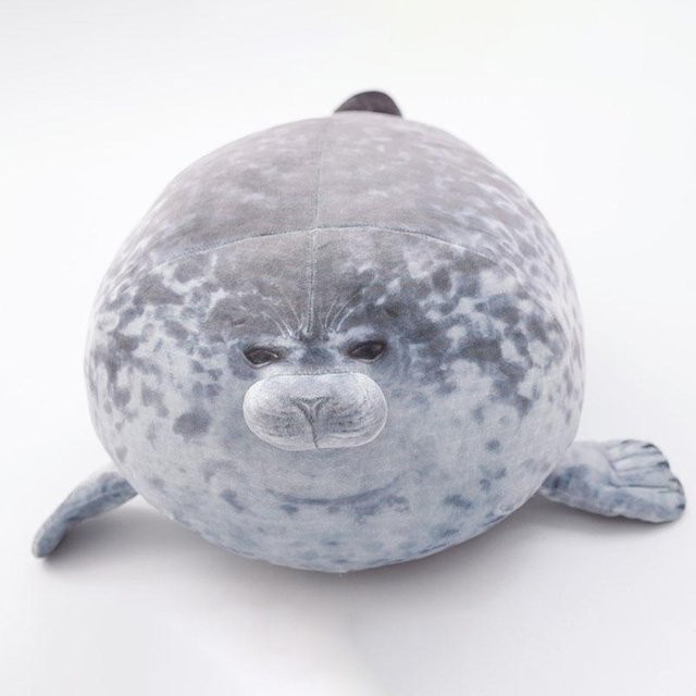 Yiran toy Seehund Plüschtier, Grau, 30cm - Bild 1