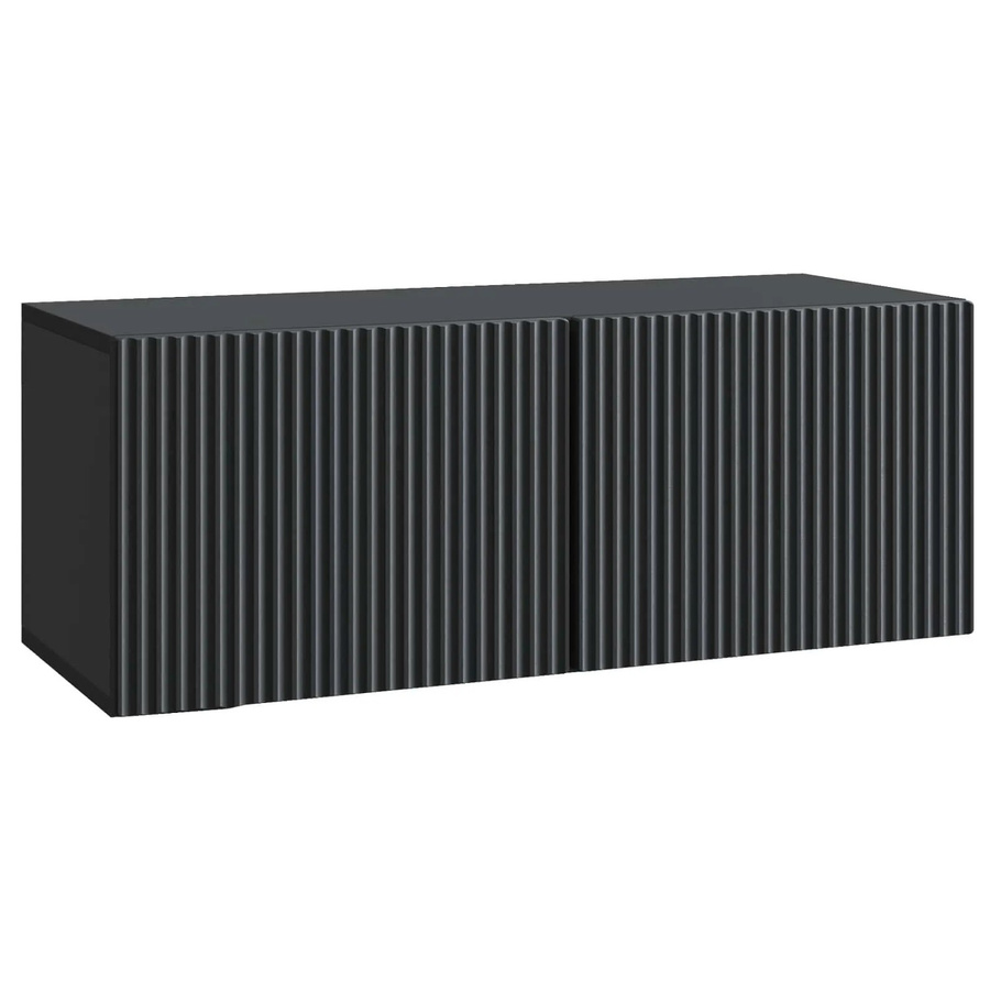 vidaXL Wandmontierter TV-Schrank Schwarz B/H/T: 78,5 x 31 x 30 cm - Bild 2