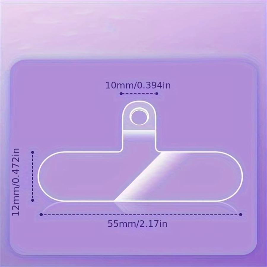 Universelles transparentes Handy Anti-Verlust Lanyard mit Kartenhalter und abnehmbarem Telefon-Hängeschnur-Strap Patch - Bild 5