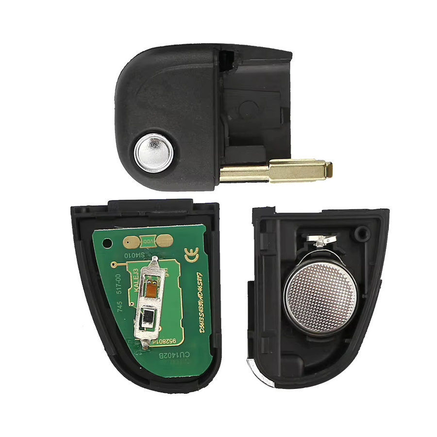 YIQIXIN Auto-Fernbedienungsschlüssel mit 4 Tasten und 4D60 Chip für Jaguar S, X-Typ, XJ, XJR, XJ8, XK, XF in Schwarz (315/433 MHz) - Bild 3