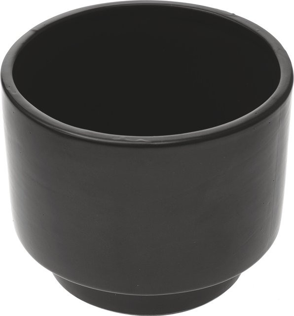 Rico Design Keramik Topf Schwarz B/T/H: 14 x 14 x 11 cm - Bild 1