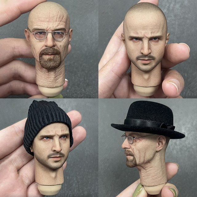 ZGJKTOYS Breaking Bad Walter Jesse Kopfskulptur, Actionfigurenpuppe, Maßstab 1:6 - Bild 1