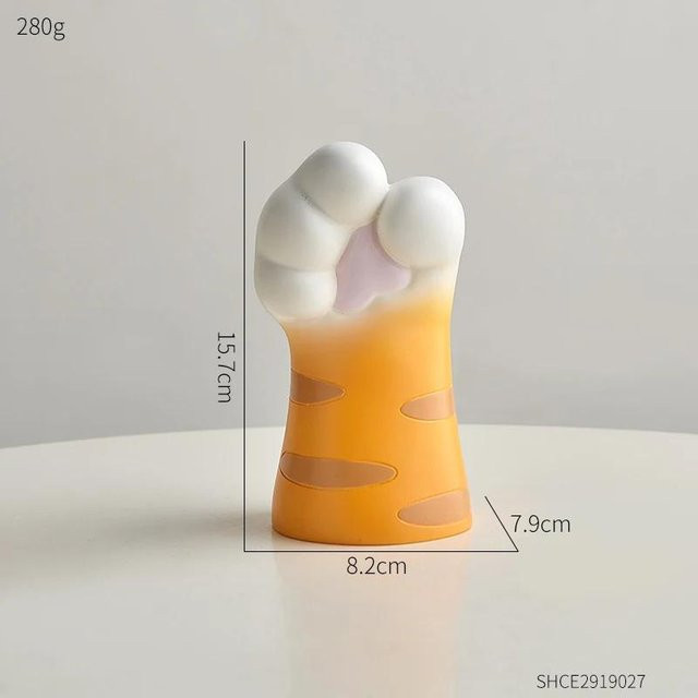 Moderne Vase in Katzenkralle-Form aus Harz für deine ästhetische Tischdekoration und als kreatives Ornament - Bild 1