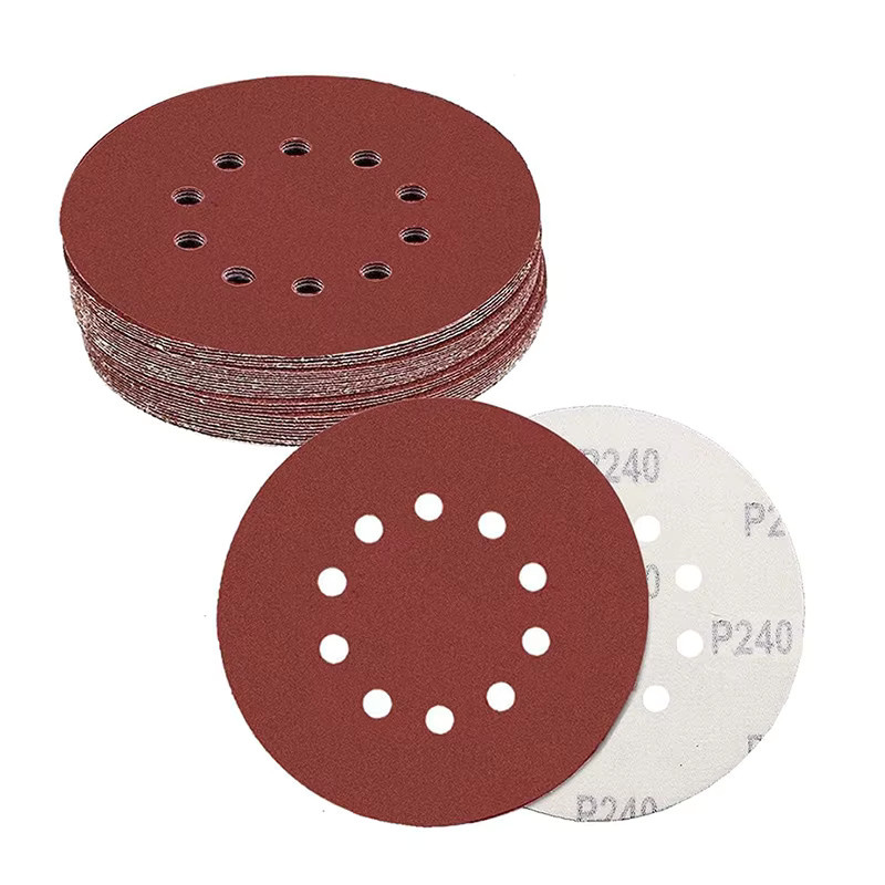 TQLQ Schleifpapier Set für Wandschleifer, 10 Stück, 9 Zoll, 10 Loch, Durchmesser: 225 mm, Körnung 40-2000, für Metall und Wände - Bild 6