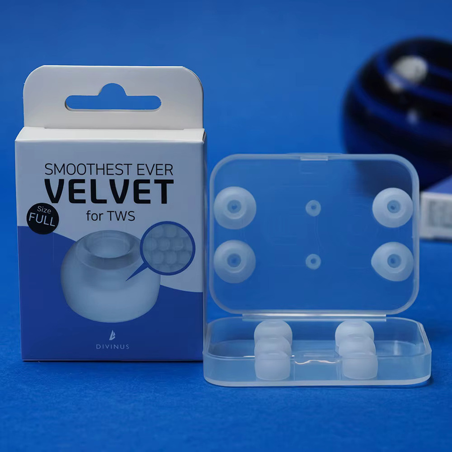 ELOIT Divinus Samt-Ohrstöpsel für TWS Wireless-Kopfhörer mit breiter Schlaufe für 3mm-5mm Düsen - Bild 3