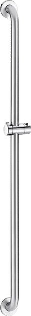 Delabie Brausestange mit Schieber aus Edelstahl in UltraSatin, Farbe Silber, Durchmesser: 32 mm, Höhe: 115 cm - Bild 1
