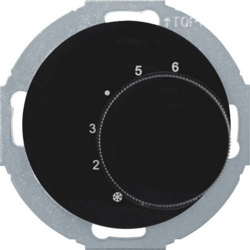 Hager WLN5026BG Temperaturregler Switch in Schwarz - Bild 1